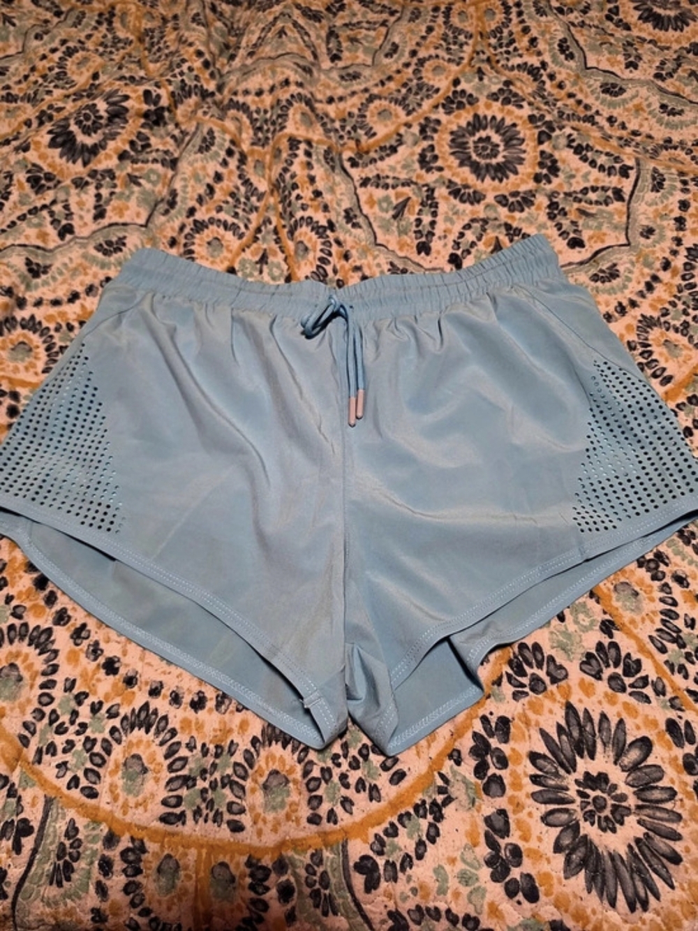 Zyia Active Mesh Energy Shorts Athletic Shorts Blue